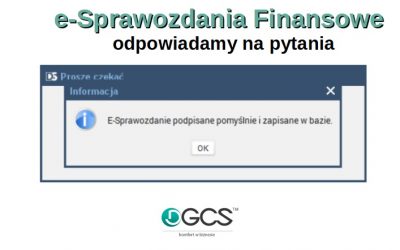 e- Sprawozdania Finansowe – odpowiadamy na pytania